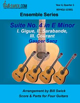 Bill Swick's Year 4, Quarter 1 - Advanced Ensembles for Quartets Guitar and Fretted sheet music cover